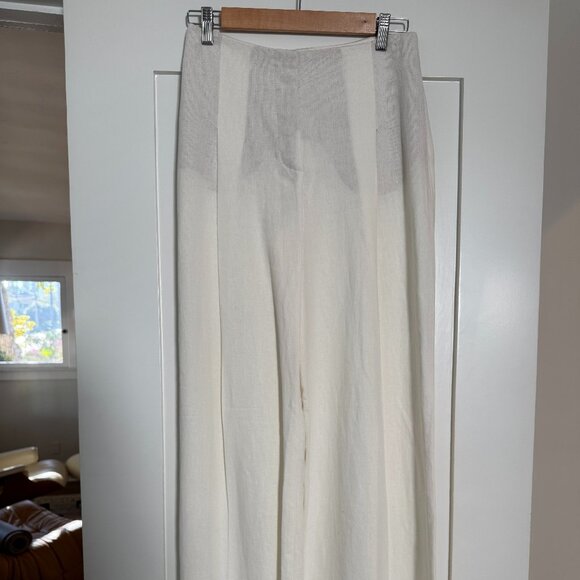 NWT Zara Linen Trousers - XS - White - Picture 3 of 6